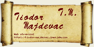 Tiodor Majdevac vizit kartica